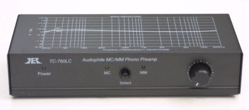 TCC TC-760LC MM/MC Phono Preamp w/ Level Adjust; BLACK