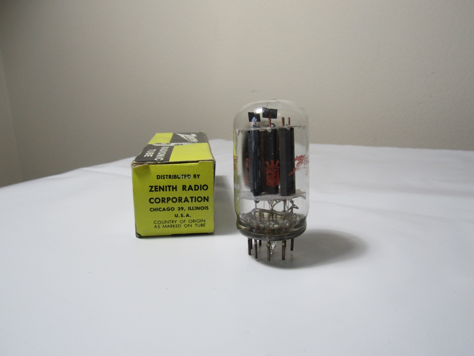 Vintage Zenith 6GF7A Vacuum Tube, Radionic Tube, New Old Stock in Box