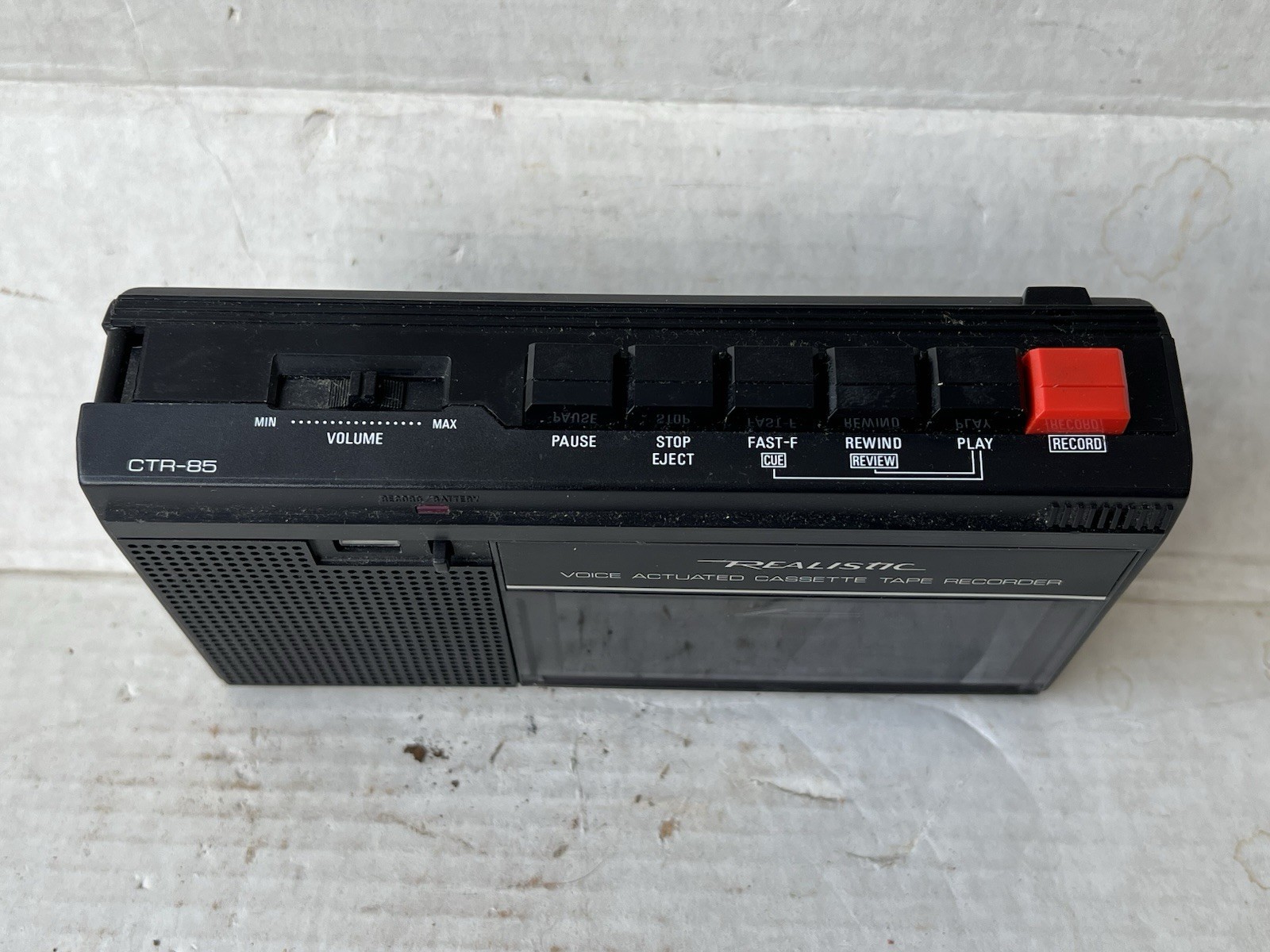 Realistic CTR-85 Portable Cassette Player Recorder 14-1056 Works Tandy Corp.