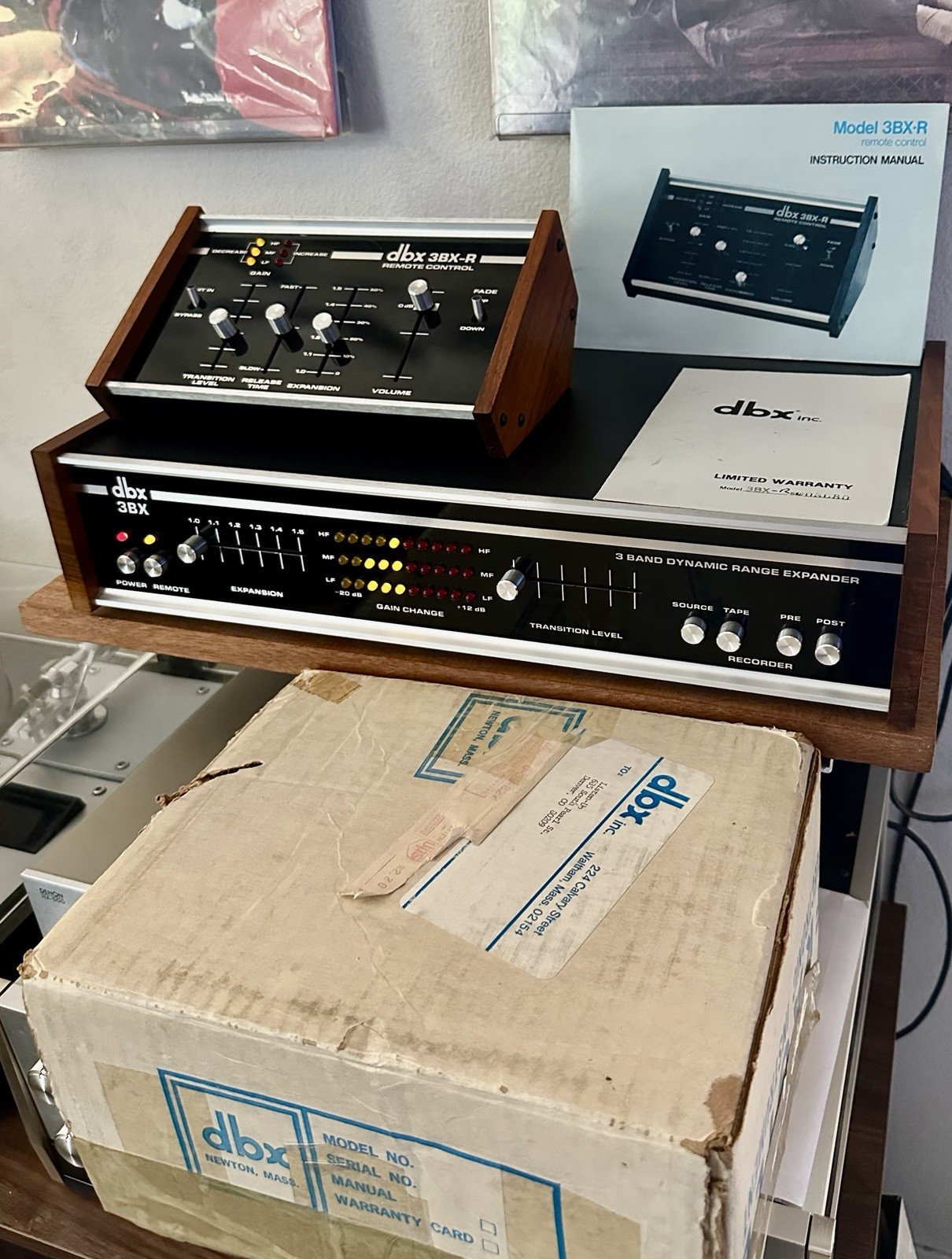 Vintage 3BX Dynamic Range Expander with 3BX-R Remote & Box – Mint Condition