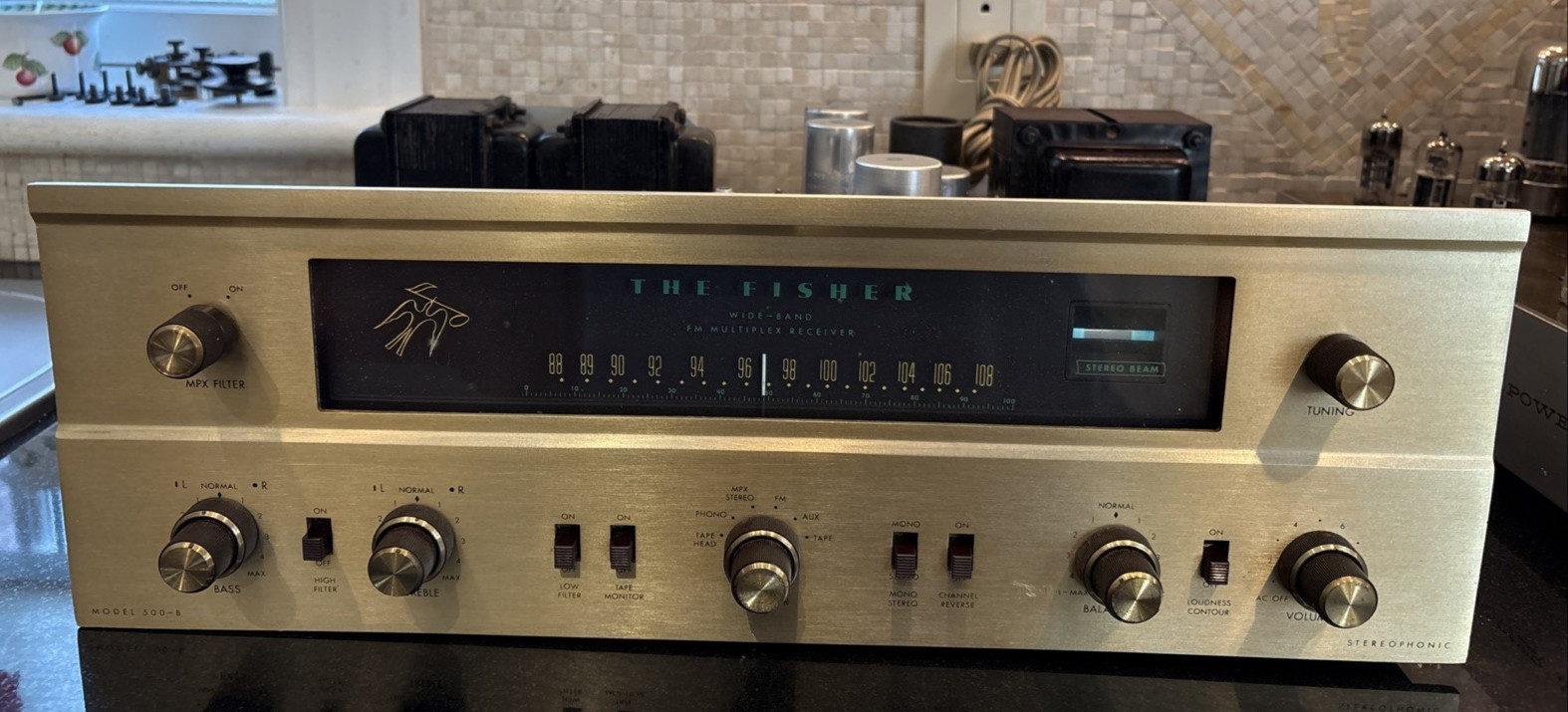 Fisher 500-B The Fisher FM MPX Multiplex Receiver 45WPC Perfect Workin Condition