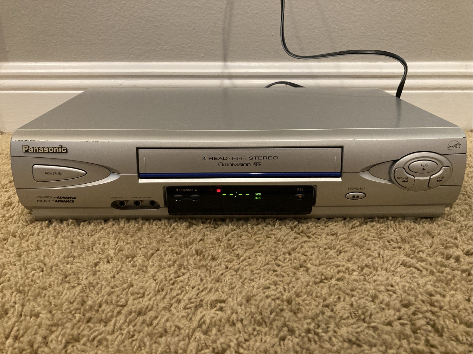 Panasonic PV-V4623S Blue Line 4-Head Hi-Fi Stereo VHS VCR Omnivision – Tested