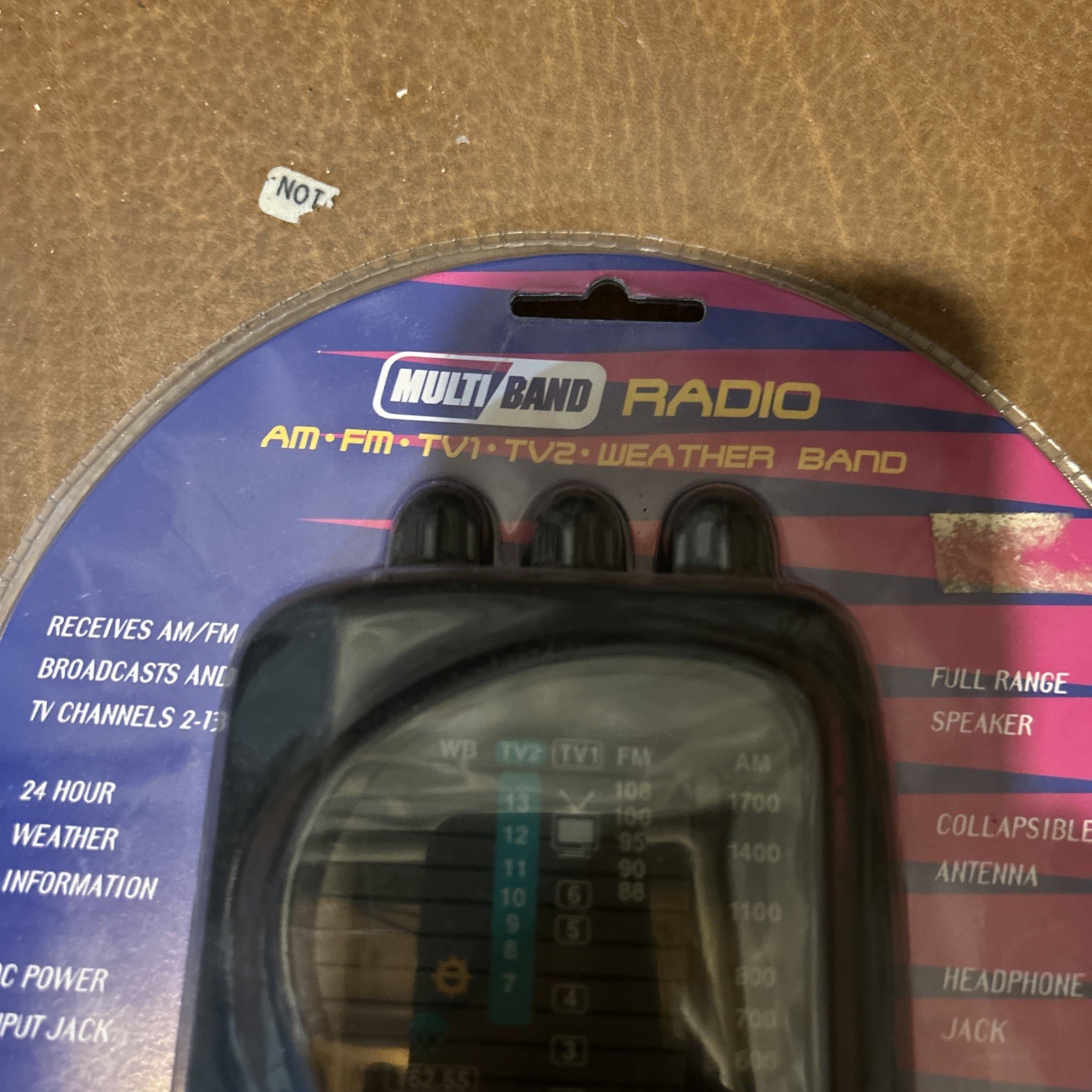 Vtg Multi-Band Radio AM FM TV1 TV2 Weather Band Model 2150 Electro Brand Prepper