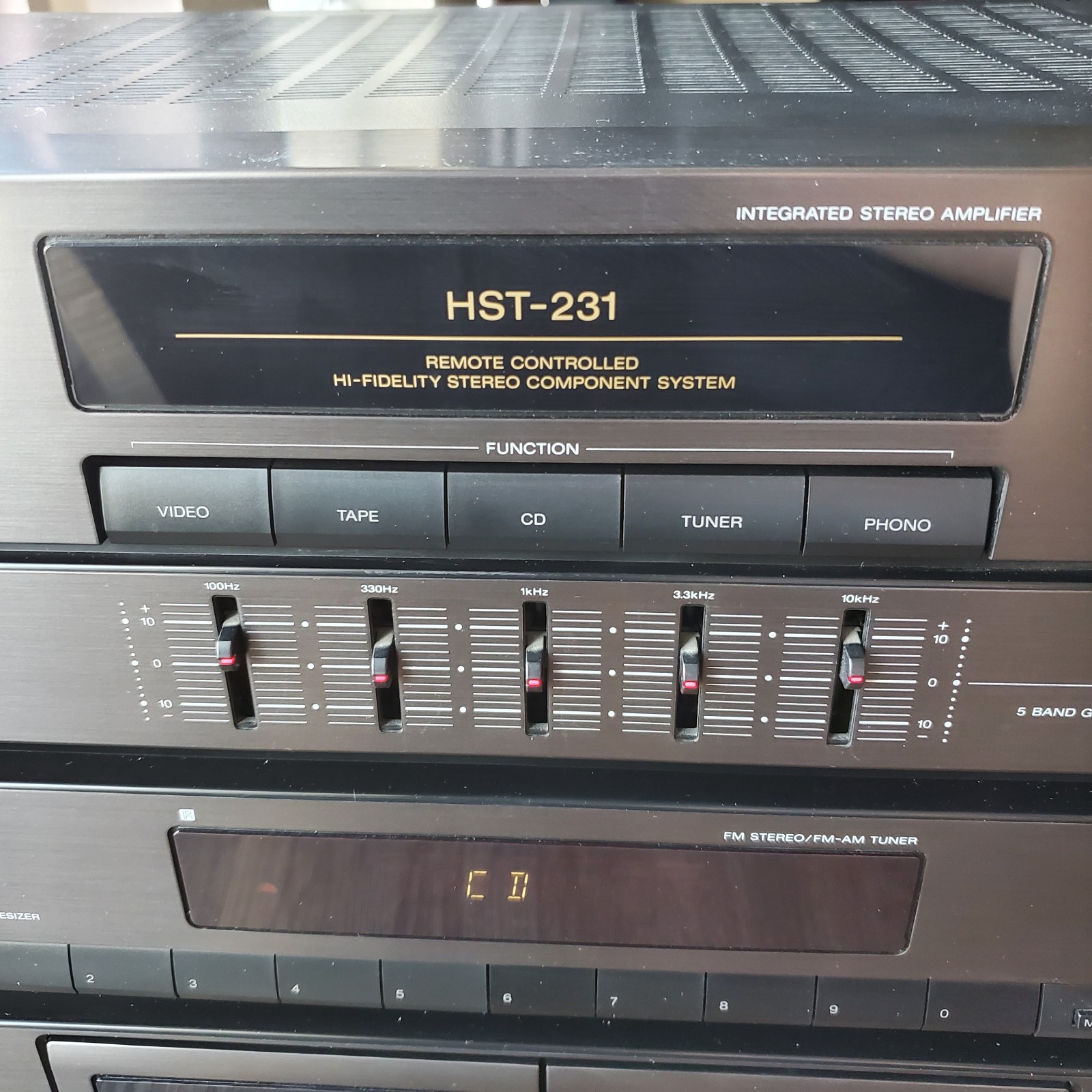 Sony HST-231 Stereo Tuner Cassette Combo Deck – Tested – Good Condition (READ)