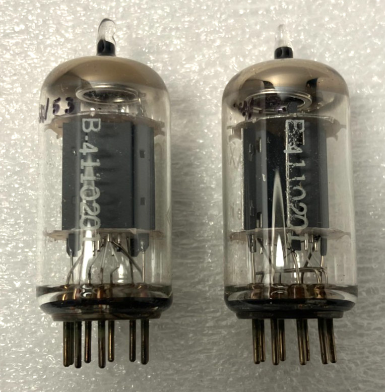 NOS Pair Telefunken 12AX7/ECC83 Matching Pair Long Smooth Plate