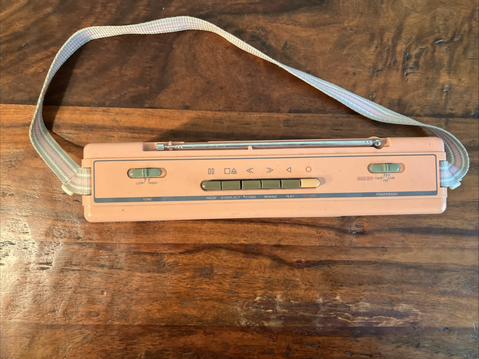 1980s Color Tunes Sound Design Pink 4617 Radio Cassette Boombox