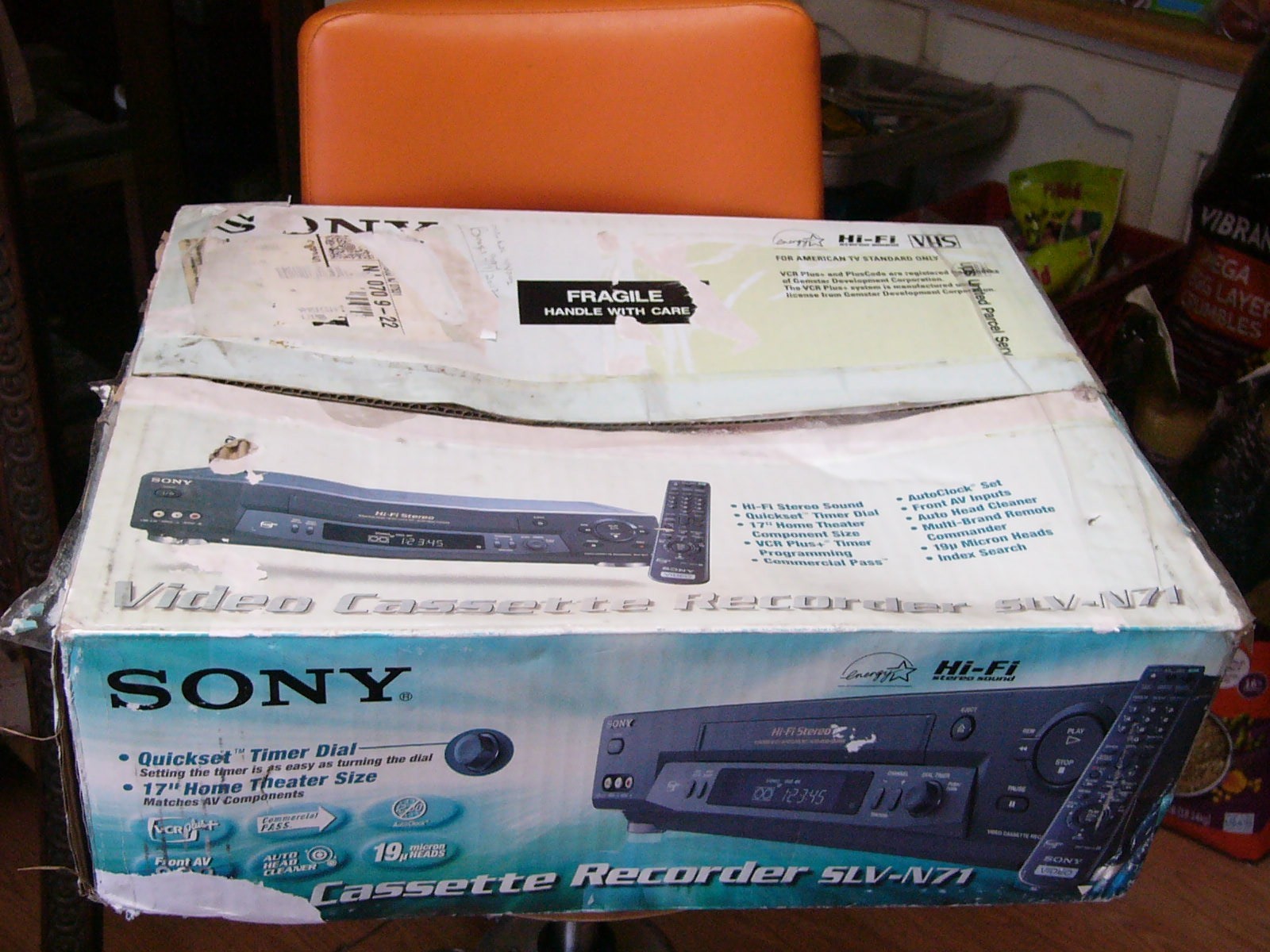 NEW Sony SLV-N71 VCR VHS Player 4 Head Hi Fi Stereo video cassette recorder