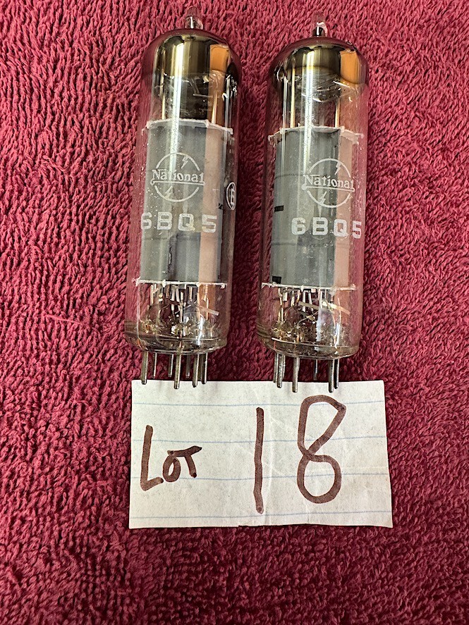 2 National 6BQ5 EL-84 tubes Akai M-8 70X Roberts Scott Fisher amplifiers Tested