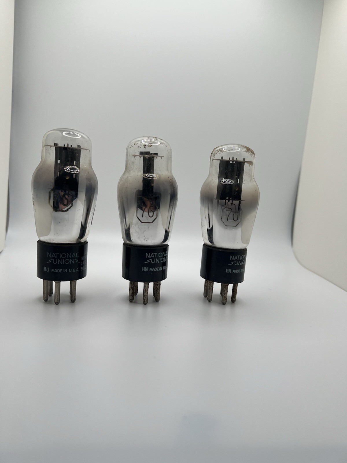 NATIONAL UNION 76 VACUUM TUBES LOT OF 3