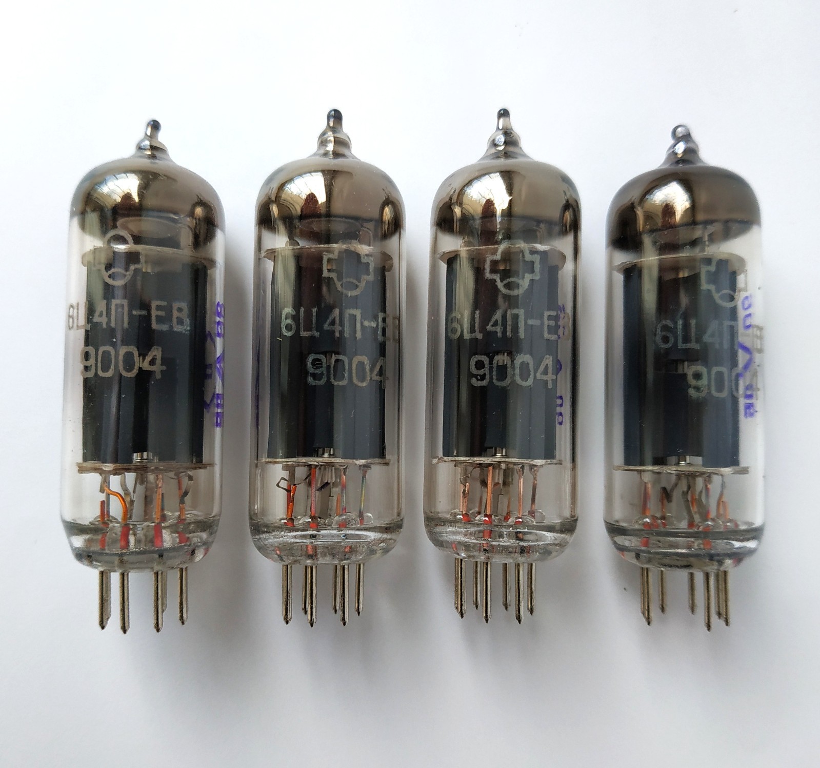 US Stock 4x 6C4P-EV ~ EZ90 6Z31 12X4 6X4 6BX4 Rectifier Tube Soviet 04/1990 NEW