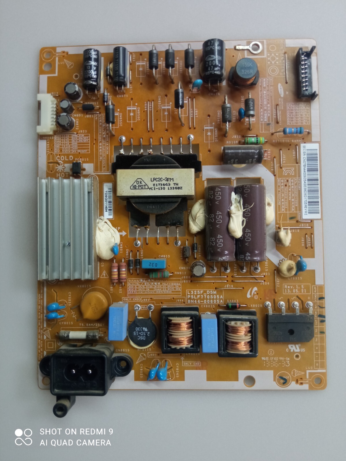 BN44-00605A L32SF_DSM PSLF770S05A Power Supply Board PSU Samsung UE32F5500AW