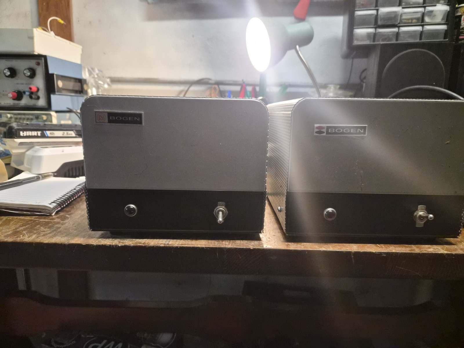 (2) Bogen MO-100A 100 Watt Tube Monoblock Power Amps Untested All Tubes Included