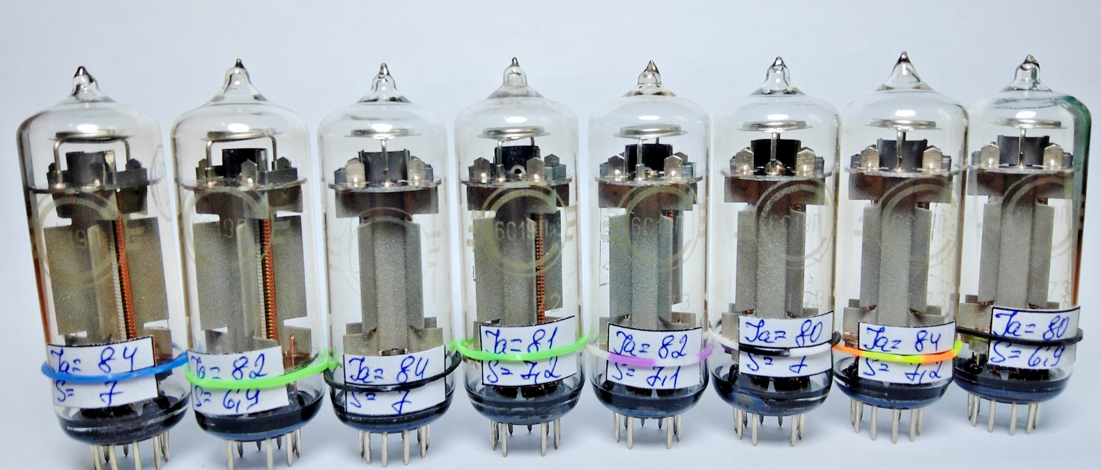 8 pcs NEW 6S19P/ 6С19П SVETLANA Tubes 70`s