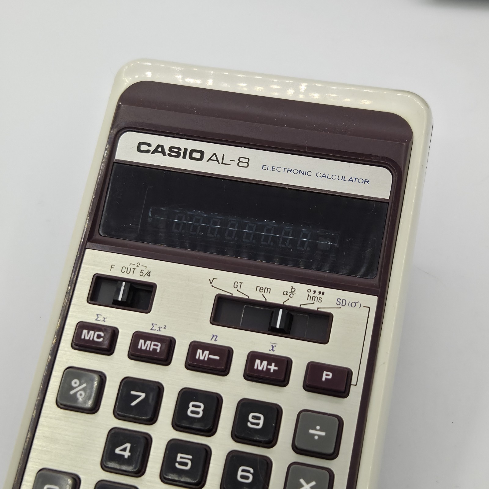 Vintage Casio AL-8 Calculate Mint Condition w/ Original Receipt, Paper Work, Box