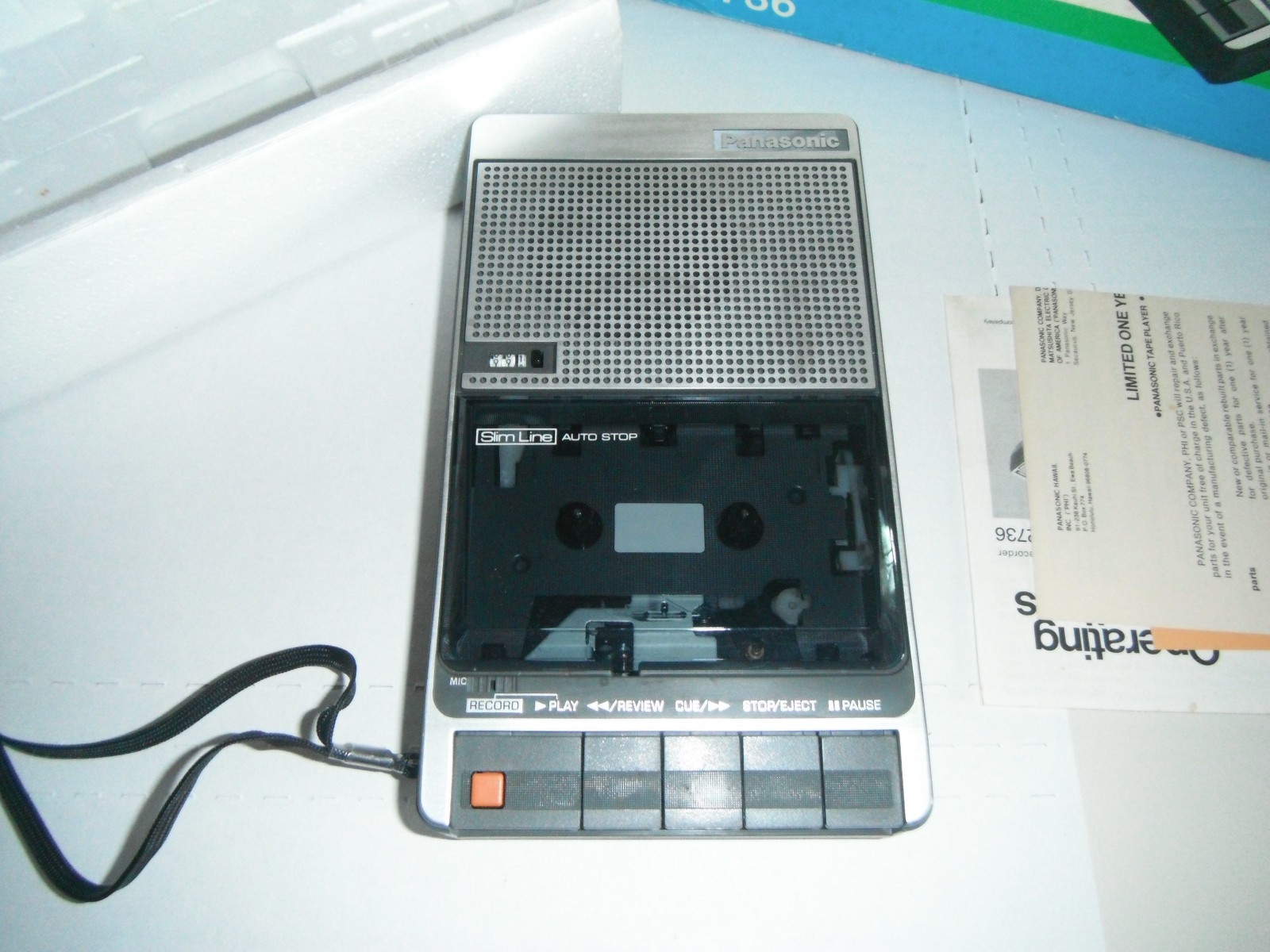 Panasonic RQ-2736 Portable Cassette Tape Recorder Original Packaging + cassette