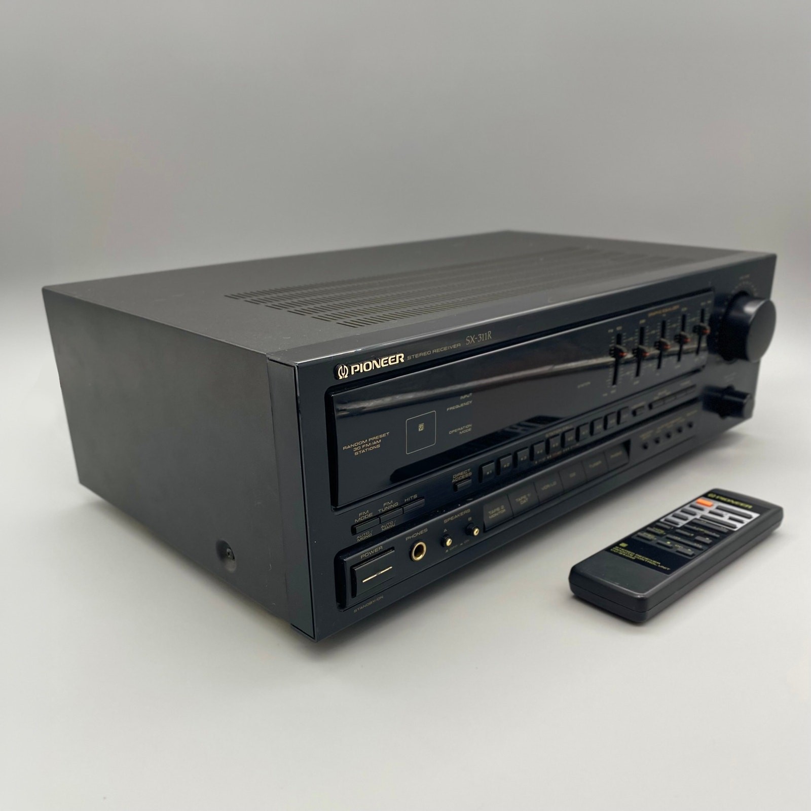 Vintage 1990s Pioneer SX-311R Stereo Receiver Japan 5-Band EQ Phono w OEM Remote