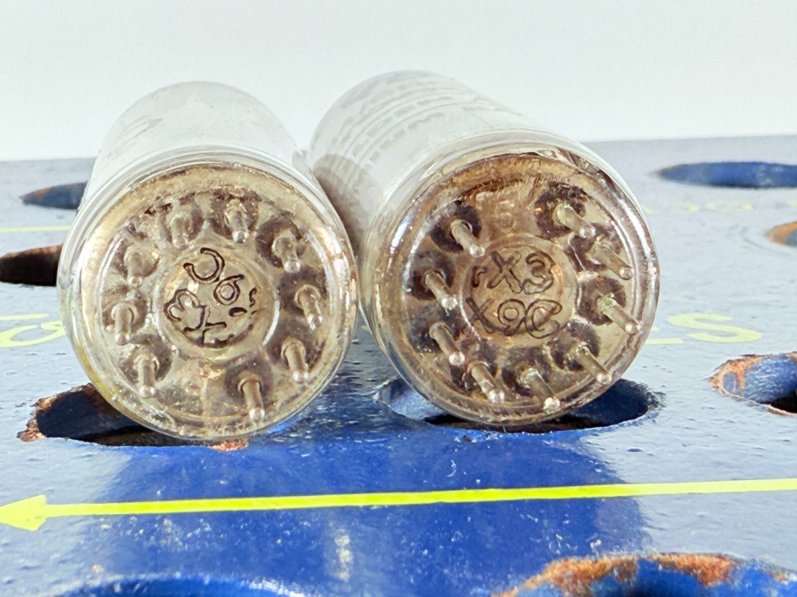 Closely Matched Pair Philips EL84 6BQ5 Code rX3 X9C Tested Good Tube