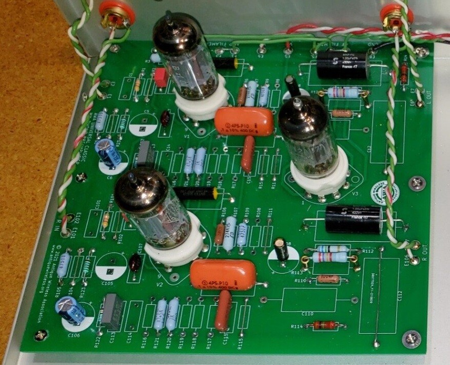 Universal Classic Moving Magnet Phono Preamplifier – Bare PCB – Tube Amplifier