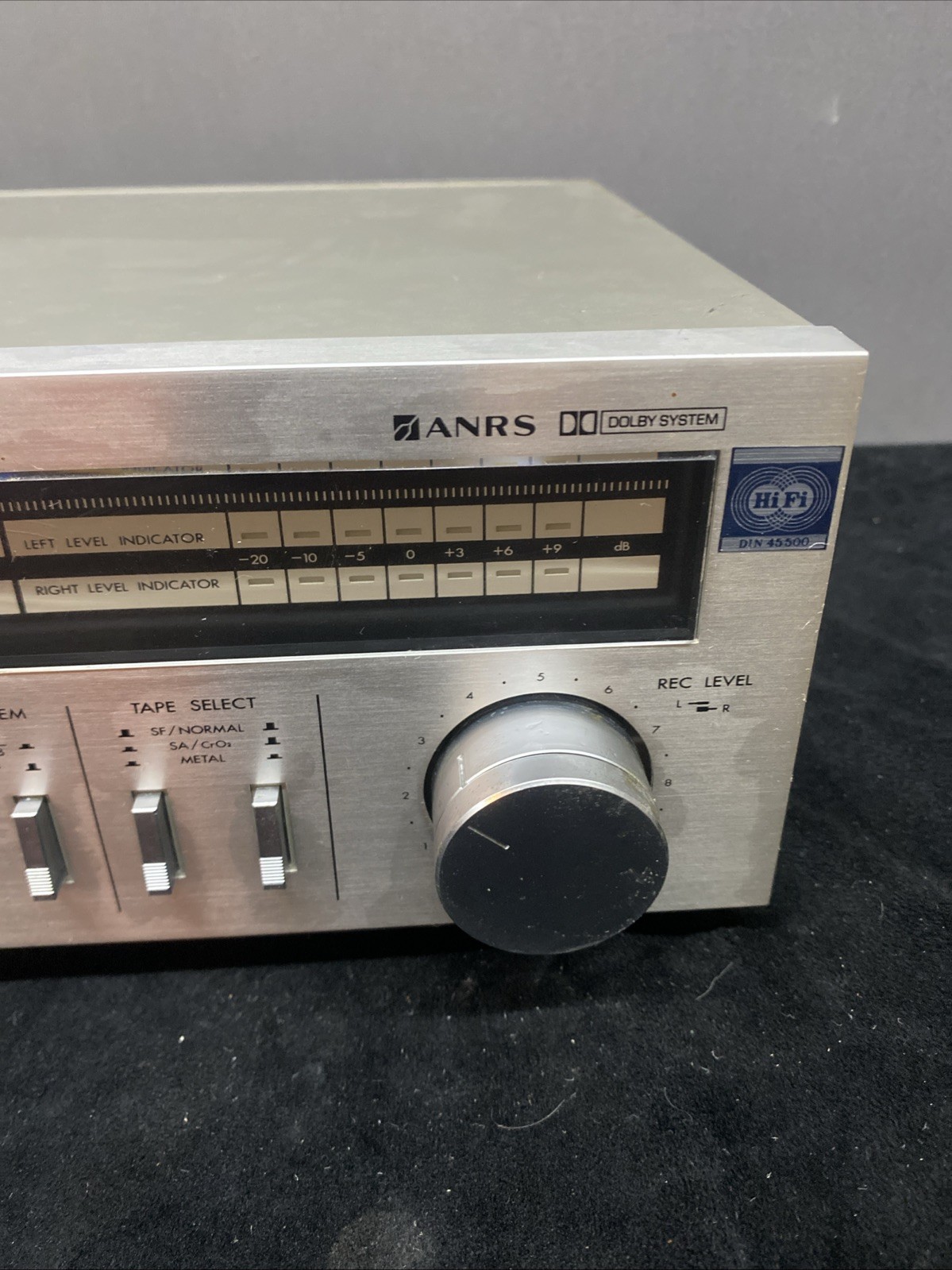 JVC KD-D2 ANRS Dolby Noise Reduction Single Stereo Cassette Deck Silver Works