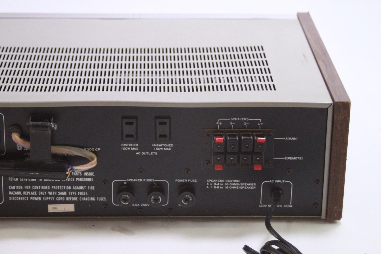 Vintage Sherwood S-8300 CP 30W AM/FM Stereo Receiver 1980s READ