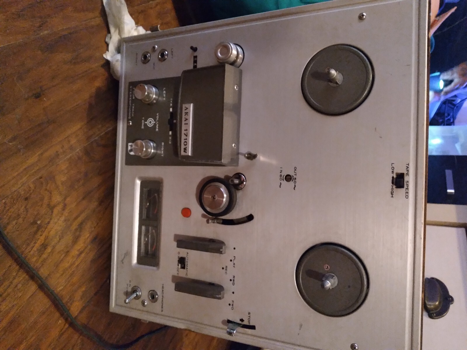 ~Vintage~Akai 1710W -Reel To Reel -With Original box
