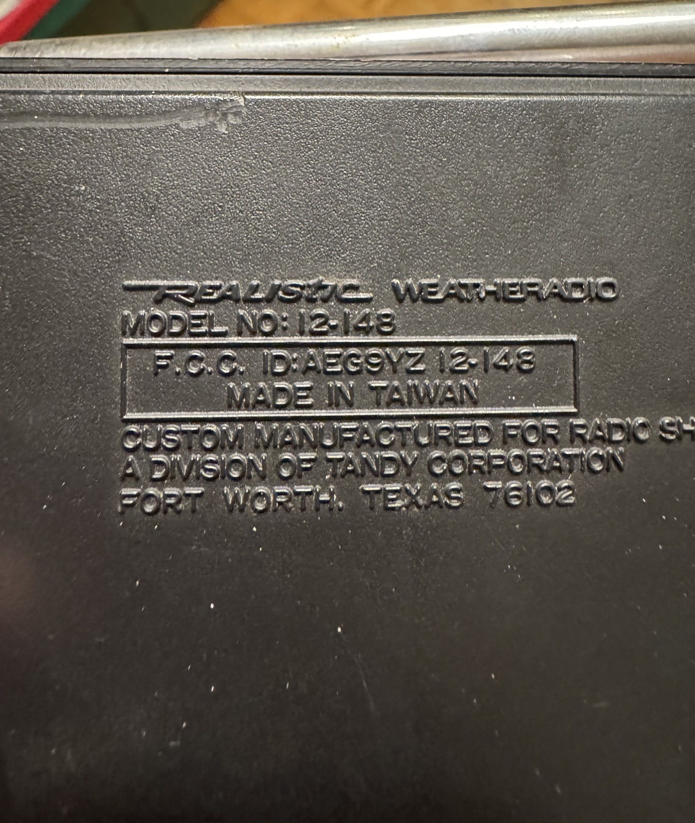 Vintage Realistic Weatheradio-Timekube Weather Radio (works)broke antenna