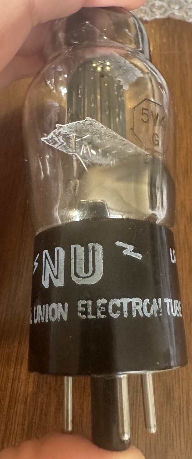 NOS NU National-Union 5V4G St Globe Audio Rectifier Tube