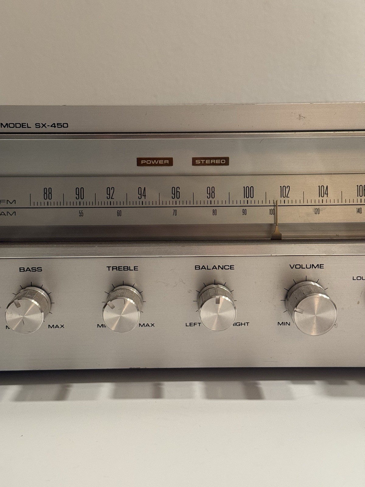 Vtg Pioneer Stereo Receiver Model SX-450 Tested & Works Great – Nice Cond