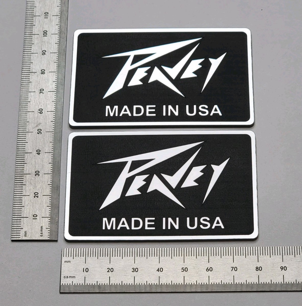 Peavey Made in USA Badge Logo Emblem Premium Pair With 3M Adhesive
