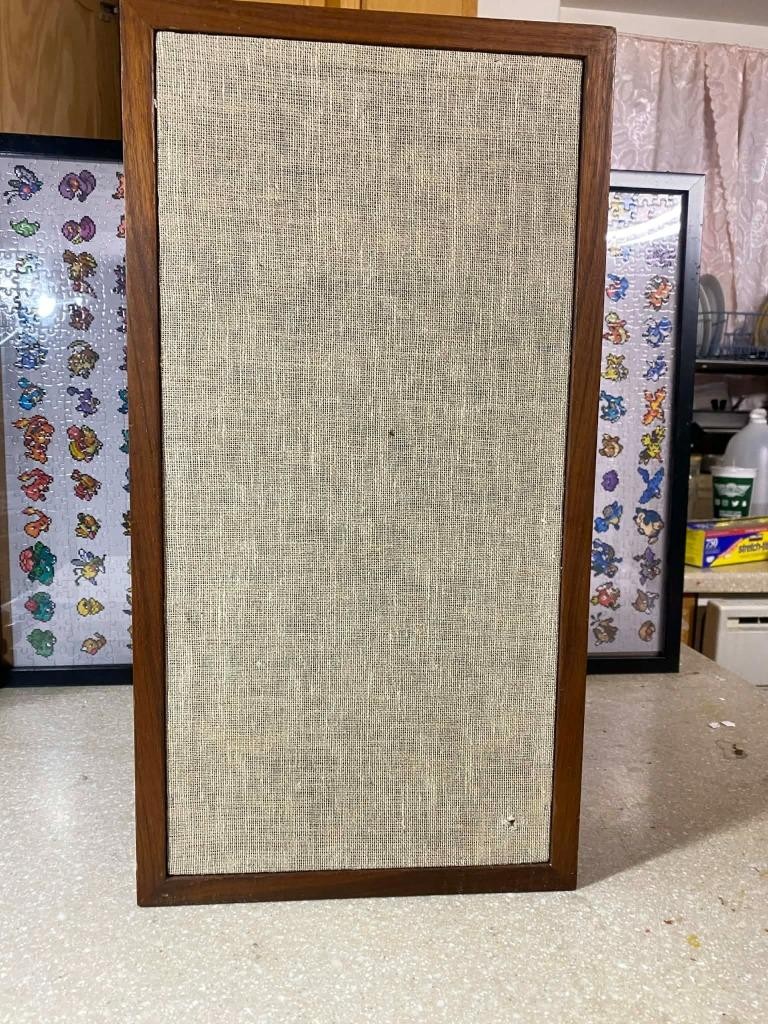 Acoustic Research AR-4x Walnut Wood ( ONE speaker only ) Working .