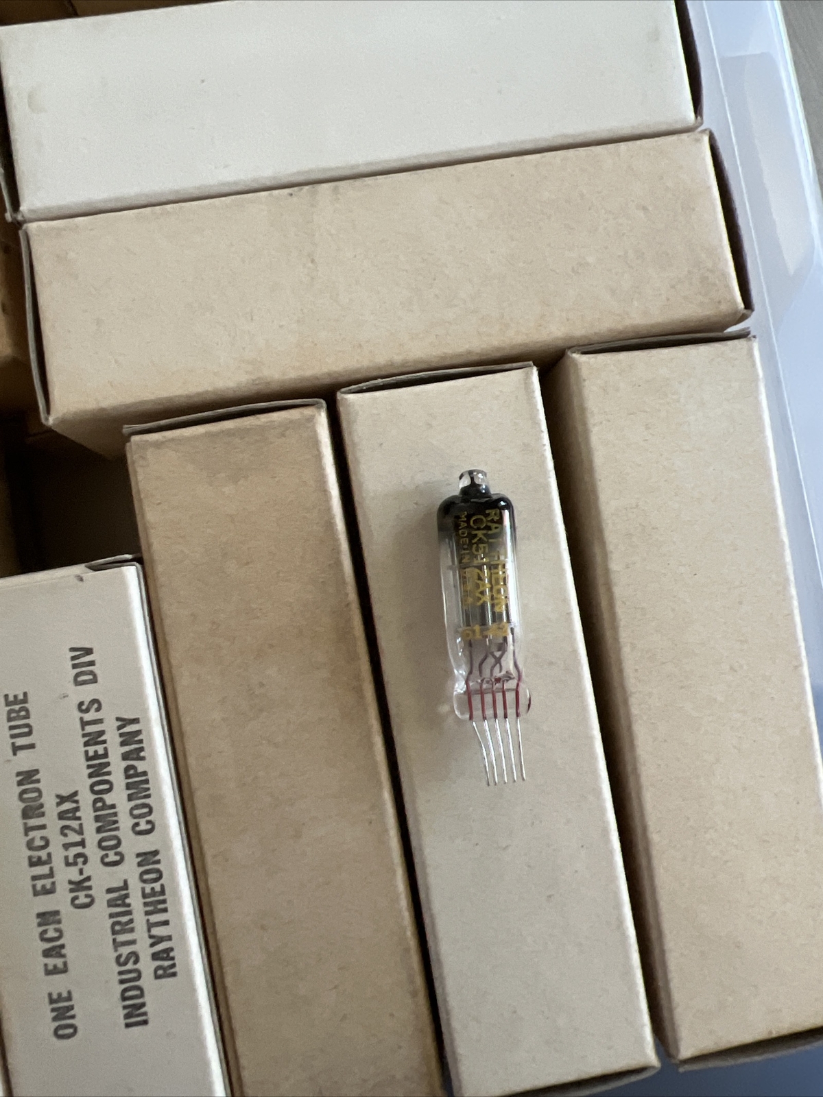 Lot of 5: Raytheon CK512AX Vacuum Tubes Hearing Aid NOS/NIB