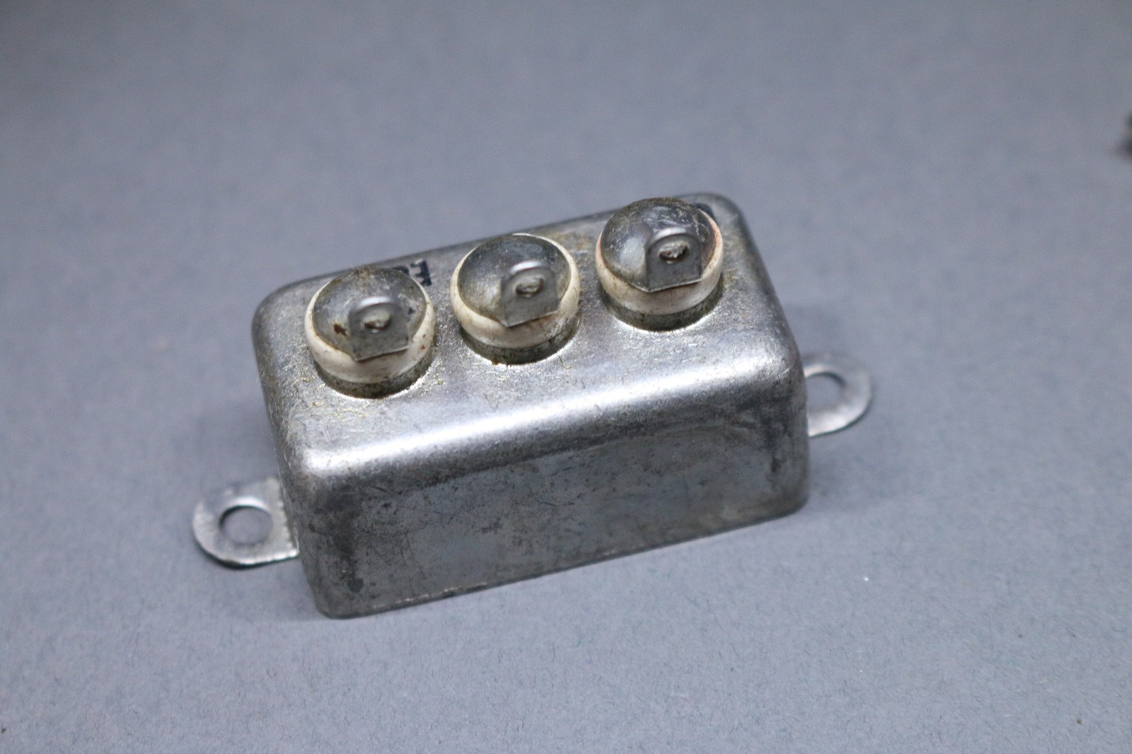 Vintage Sangamo 2x .1 uF 1000V DC PIO Capacitor Tube Amp Tested Good 1kV Oil USA