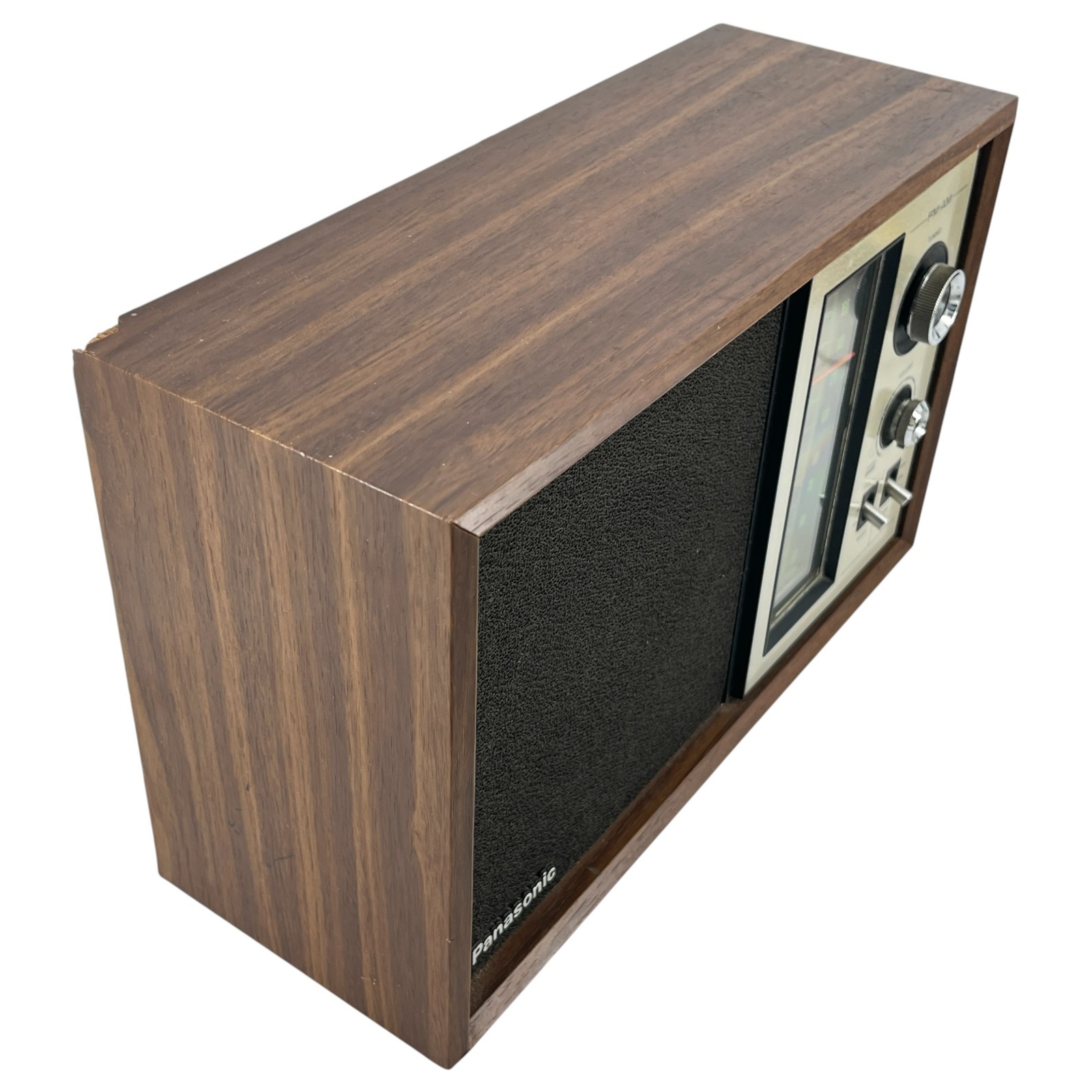 Panasonic RE-6286 FM/AM Tabletop Radio Solid State Wood Grain Case