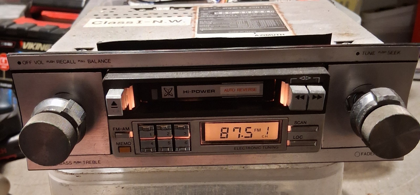 Vintage Sears Roebuck AM/FM Car Radio In Original Box