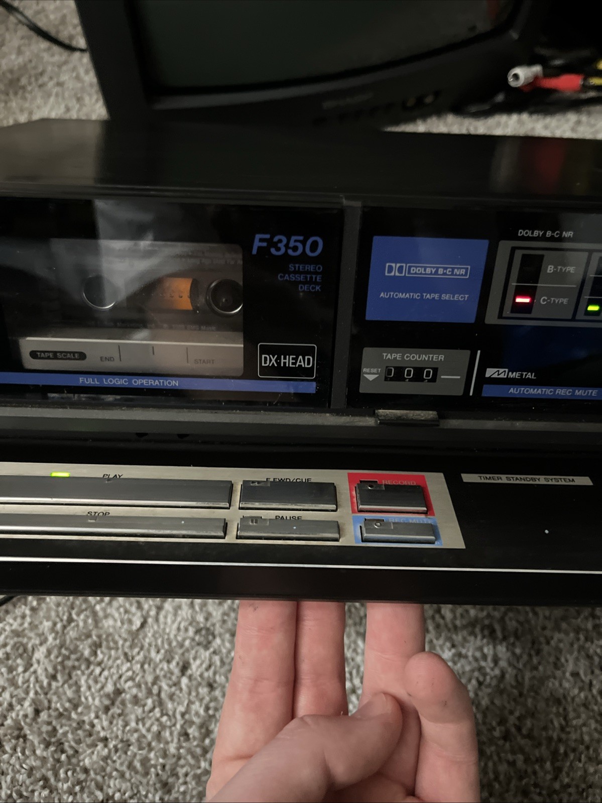 Serviced/Working/ AIWA F350 Cassette Deck. READ TESTED WORKS RETURNS ACCEPTED