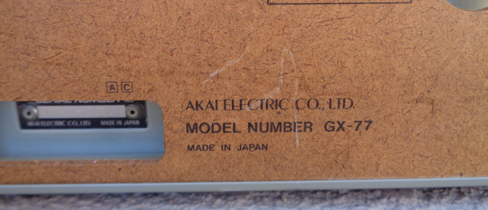 AKAI GX-77 REEL TO REEL TAPE RECORDER FOR PARTS OR REPAIR MIJ
