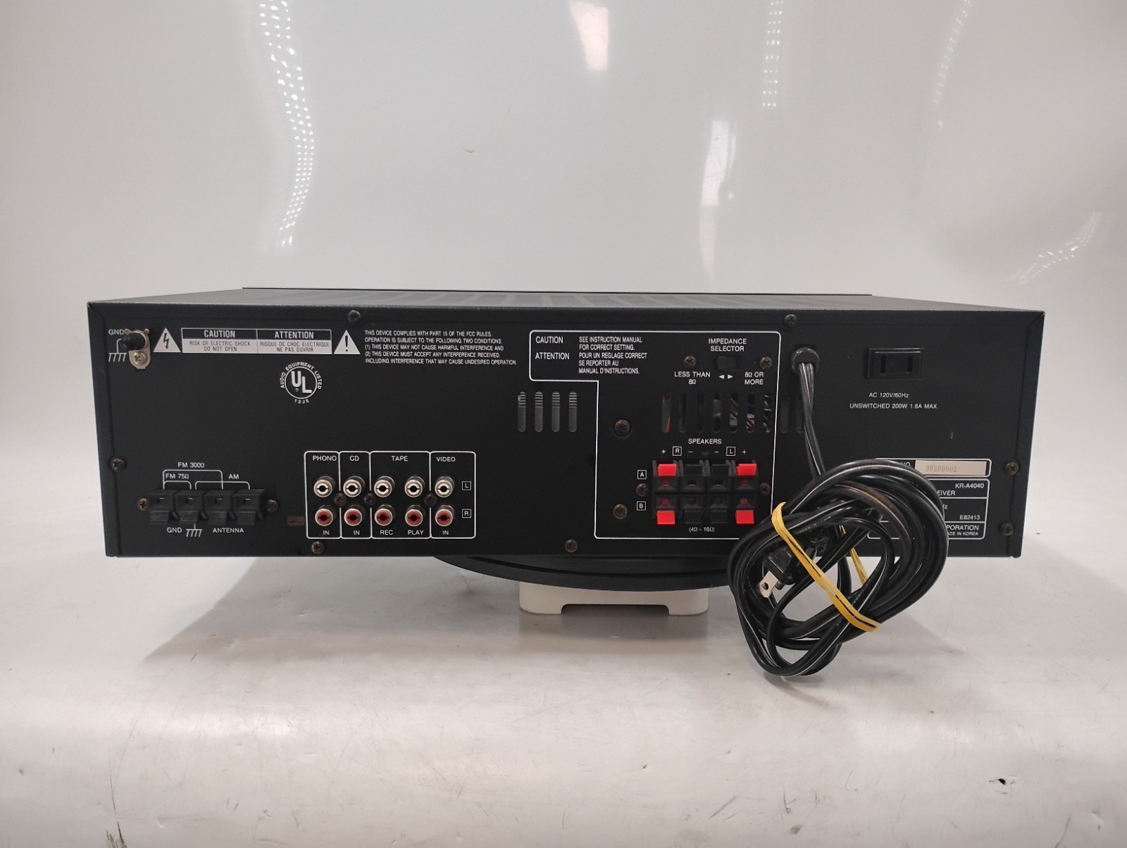 Kenwood KR‑A4040 AM/FM Stereo Receiver Only [Tested] EB-20432