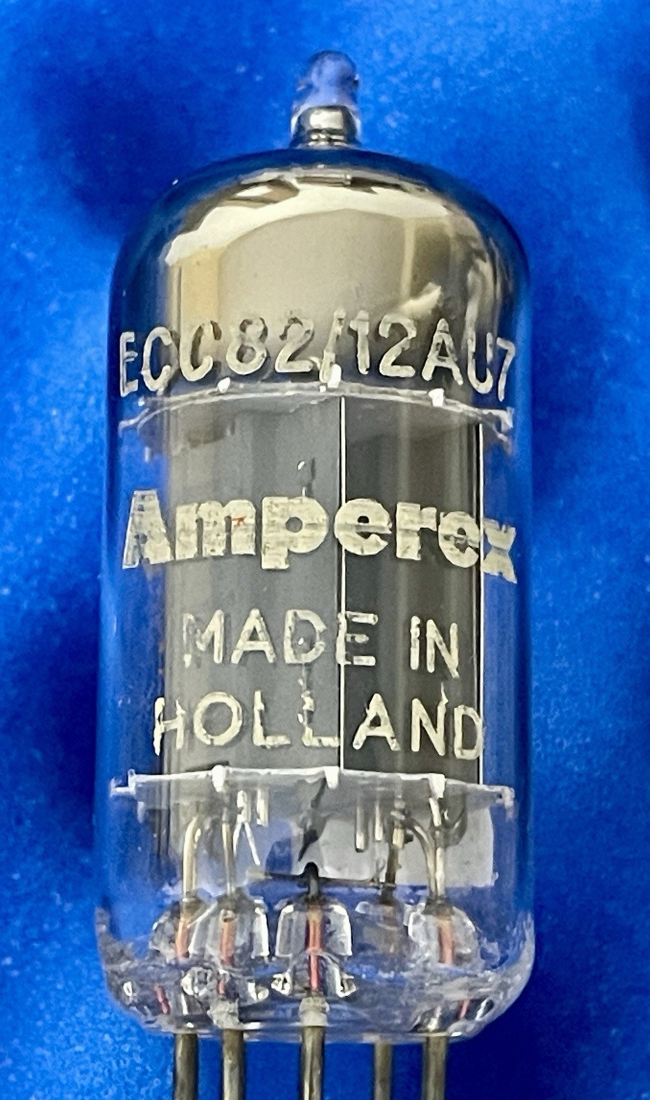 TWO Valvo ECC82 12AU7 Tubes / k62 / 45 deg. D Getter – 1956 /Amplitrex👍 Amperex