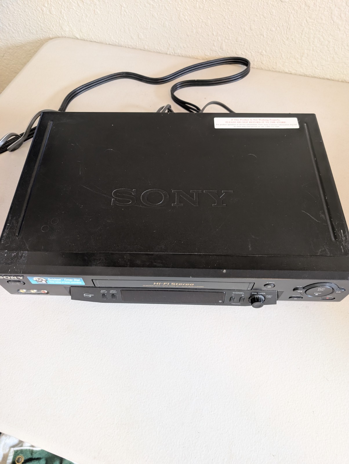 Sony SLV-N71 VCR VHS Player Tested & Working No Remote Free Shipping