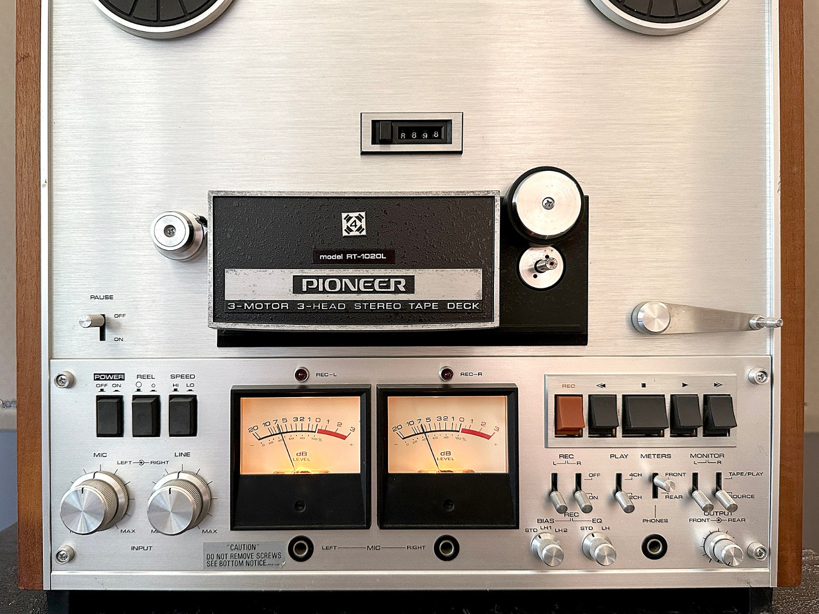 Pioneer RT-1020L Reel to Reel Pro 2/4 Channel Full Serviced + 30-Day Guarantee