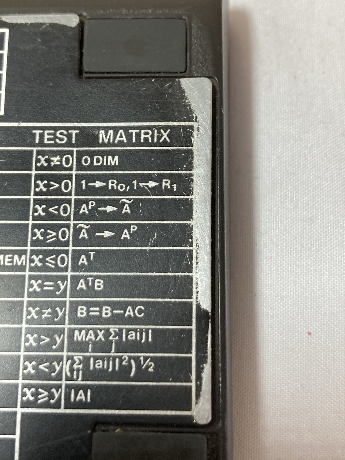 Vintage HP-15C Black Silver Portable Programmable Scientific Calculator