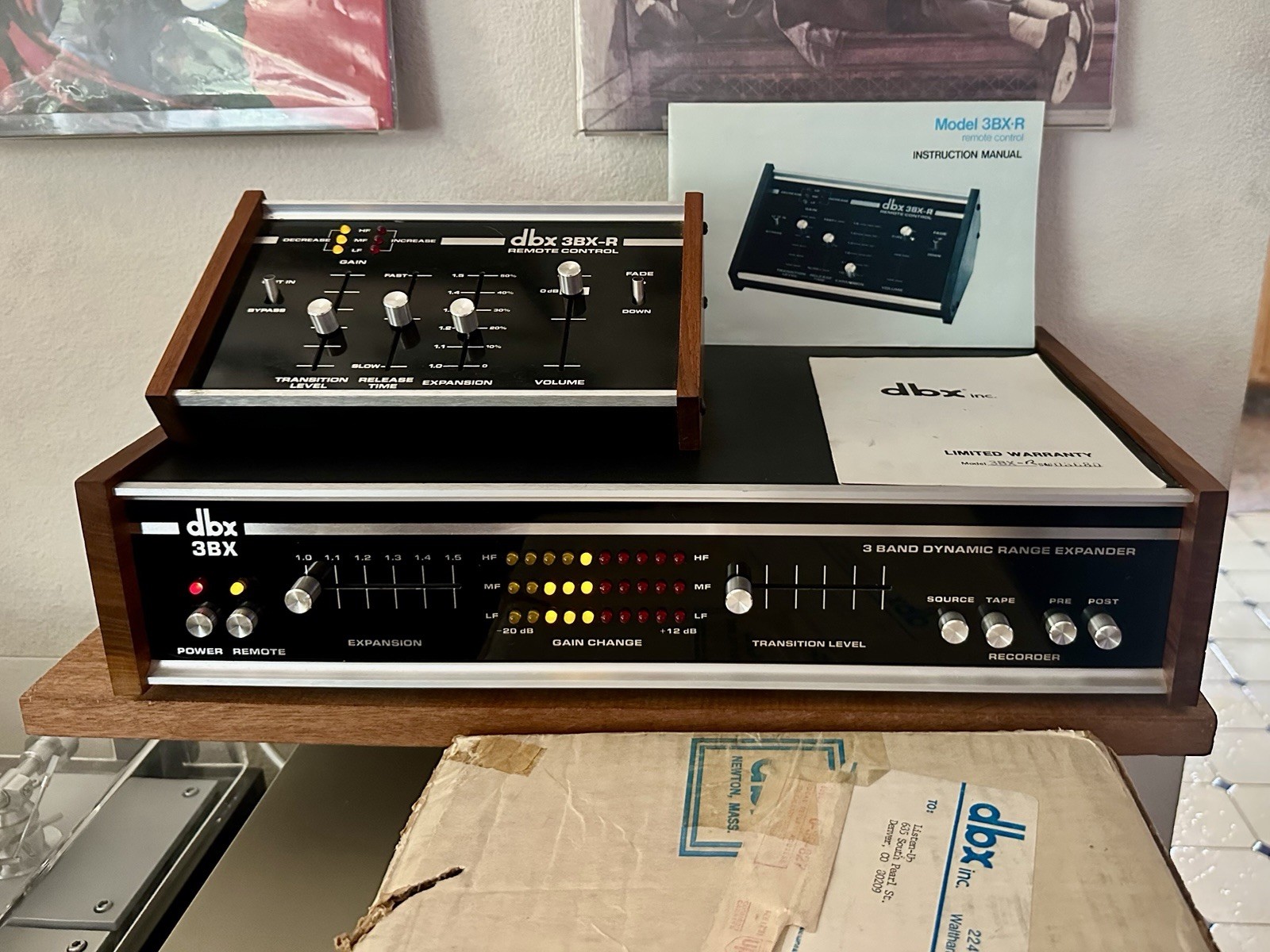 Vintage 3BX Dynamic Range Expander with 3BX-R Remote & Box – Mint Condition