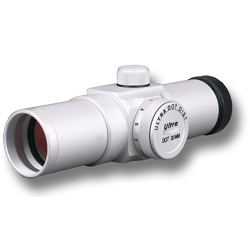 Ultra Dot UD 30mm Red Dot Sight 4″ Tube Silver