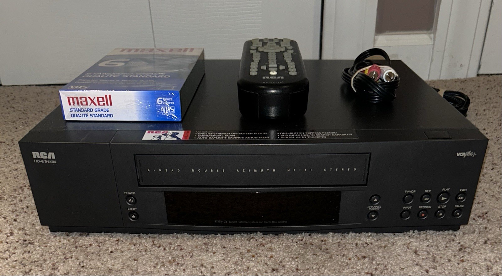RCA Home Theater VCR 4 Head Hi-Fi VCR Plus+ #VR628HF Tested Excellent Working