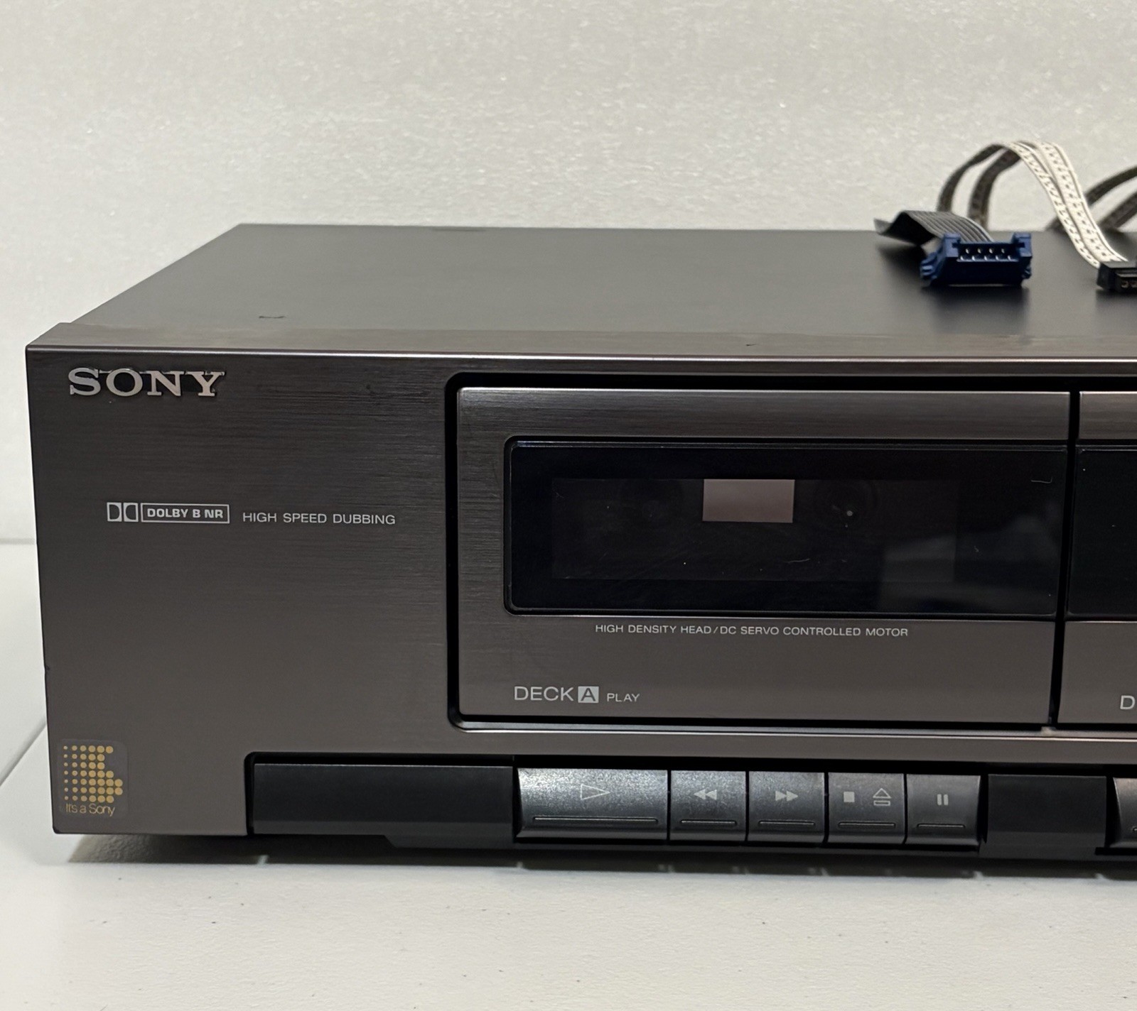 Sony TC-W421 Stereo Cassette Deck Very Good Used, Clean Vintage Unit, Untested