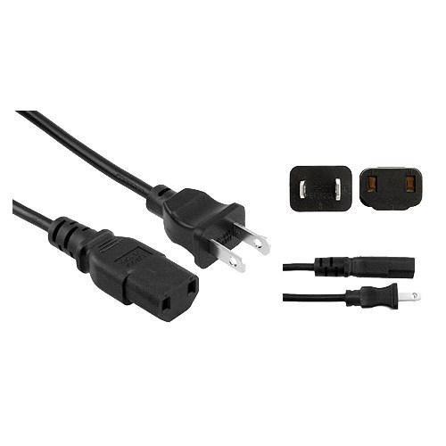 2-Prong AC Power Cord/Cable for Pioneer Elite BDP-05FD BDP-51FD BDP-53