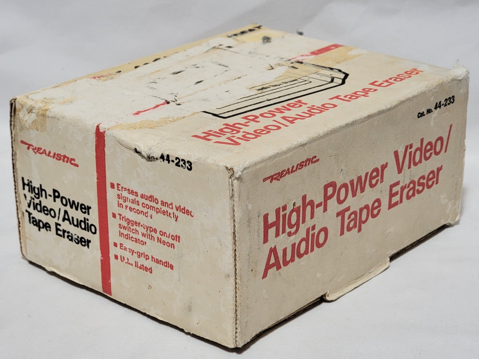 Radio Shack Realistic High-Power Video / Audio Tape Eraser # 44-233 vhs cassette
