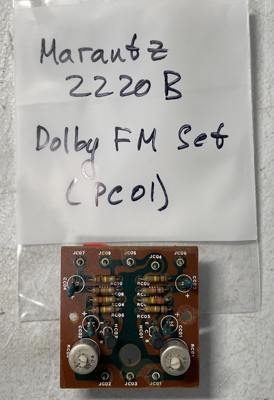 Marantz 2220B Dolby FM Set PC01 Tested