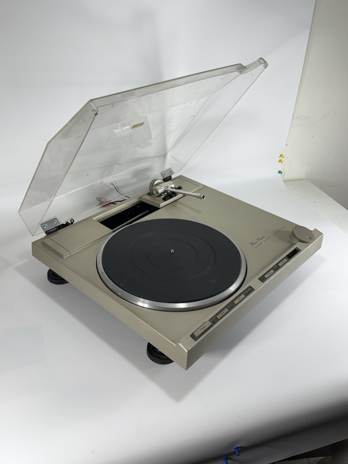 Vintage Phase Linear Model 8000 Series Two Linear Turntable ~ Power On / AS-IS