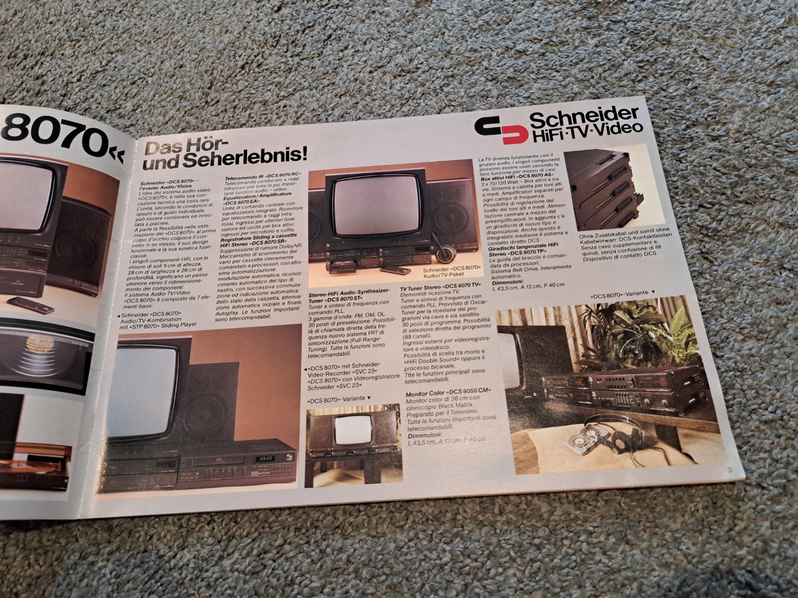 Vintage 1984/85 Schneider HiFi TV Video Electronics Catalog
